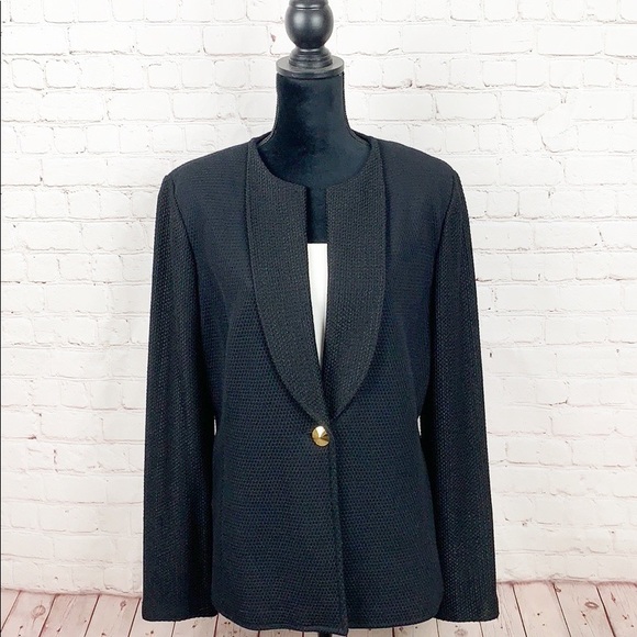 St. John Jackets & Blazers - ST JOHN | BLACK JACKET